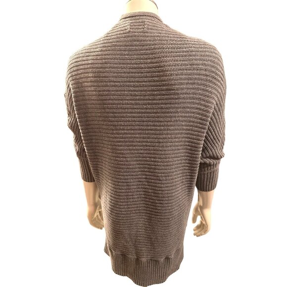 American Eagle Outfitters Vintage Ribbed Knitted Batwing Gray Cardigan Sweater - Picture 5 of 12